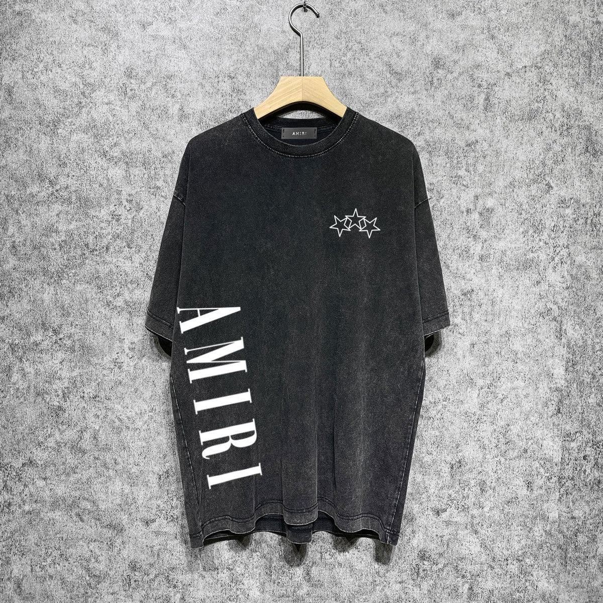 Amiri T-shirt Washed and Worn Retro Short Sleeve T-shirt