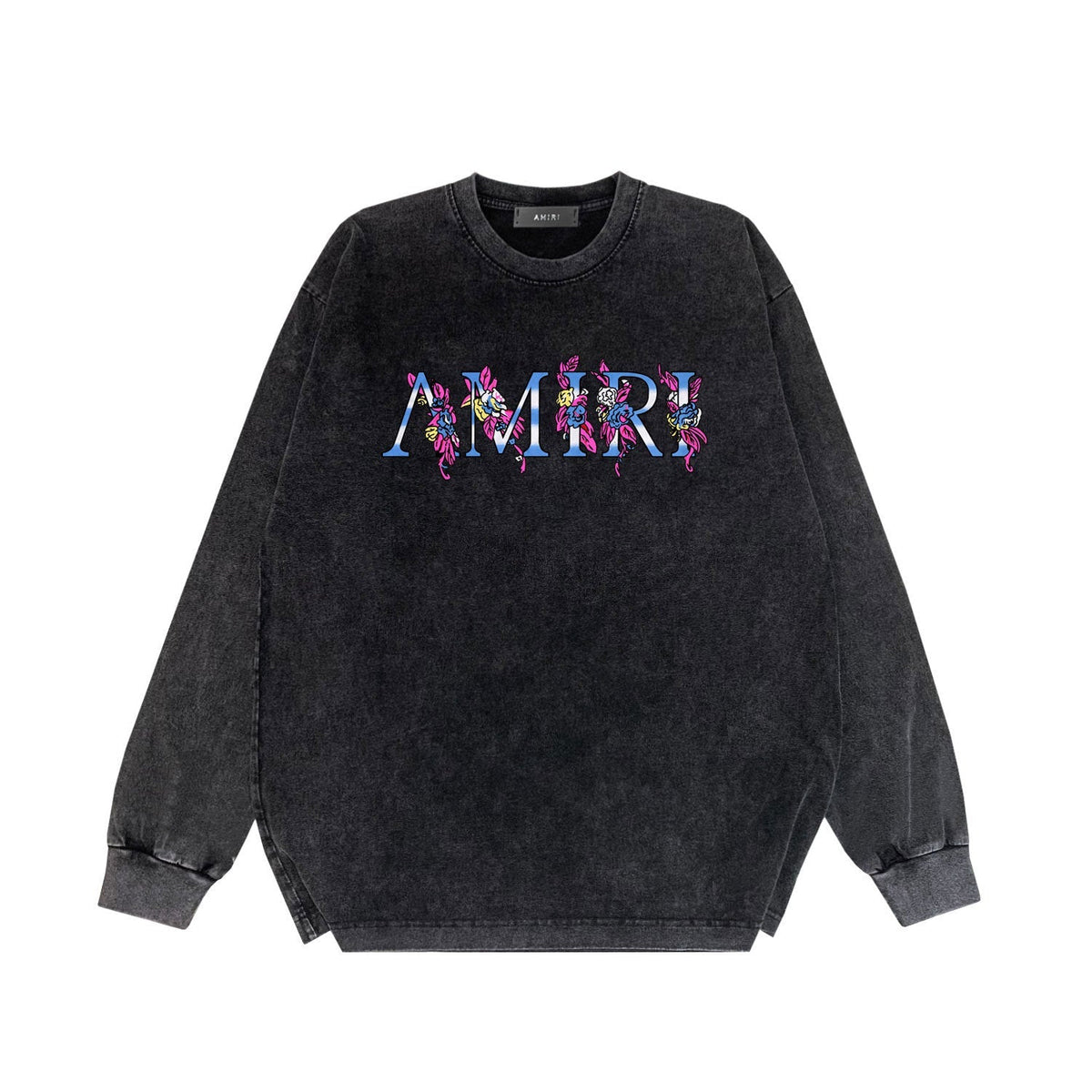 Amiri Long-Sleeve Shirt Vintage Distressed Long Sleeve T-shirt