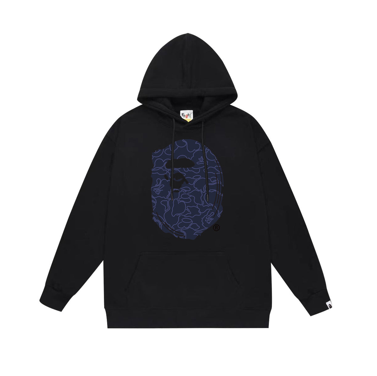 Bathing Ape Hoodie Autumn/Winter Letter Print Loose Hoodie Pullover Ape Sweater