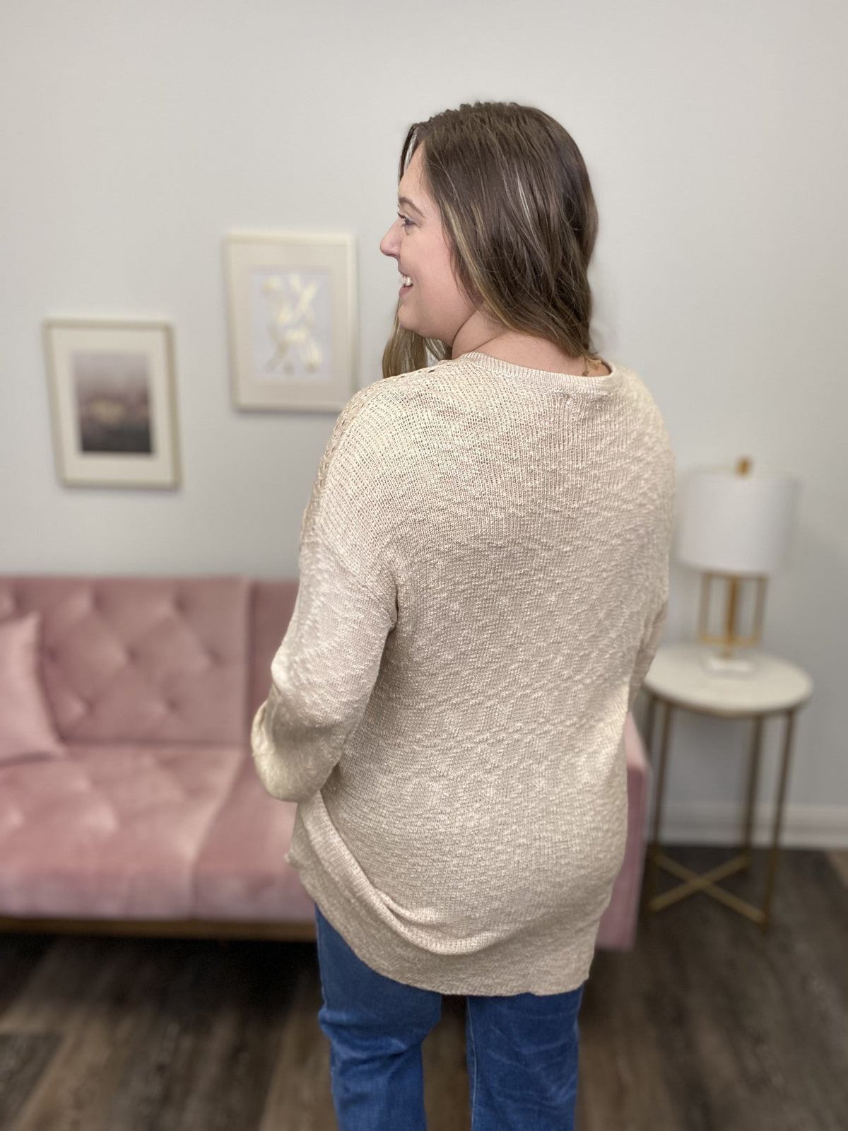 Comfortably Cute Women's Crew Neck Sweater