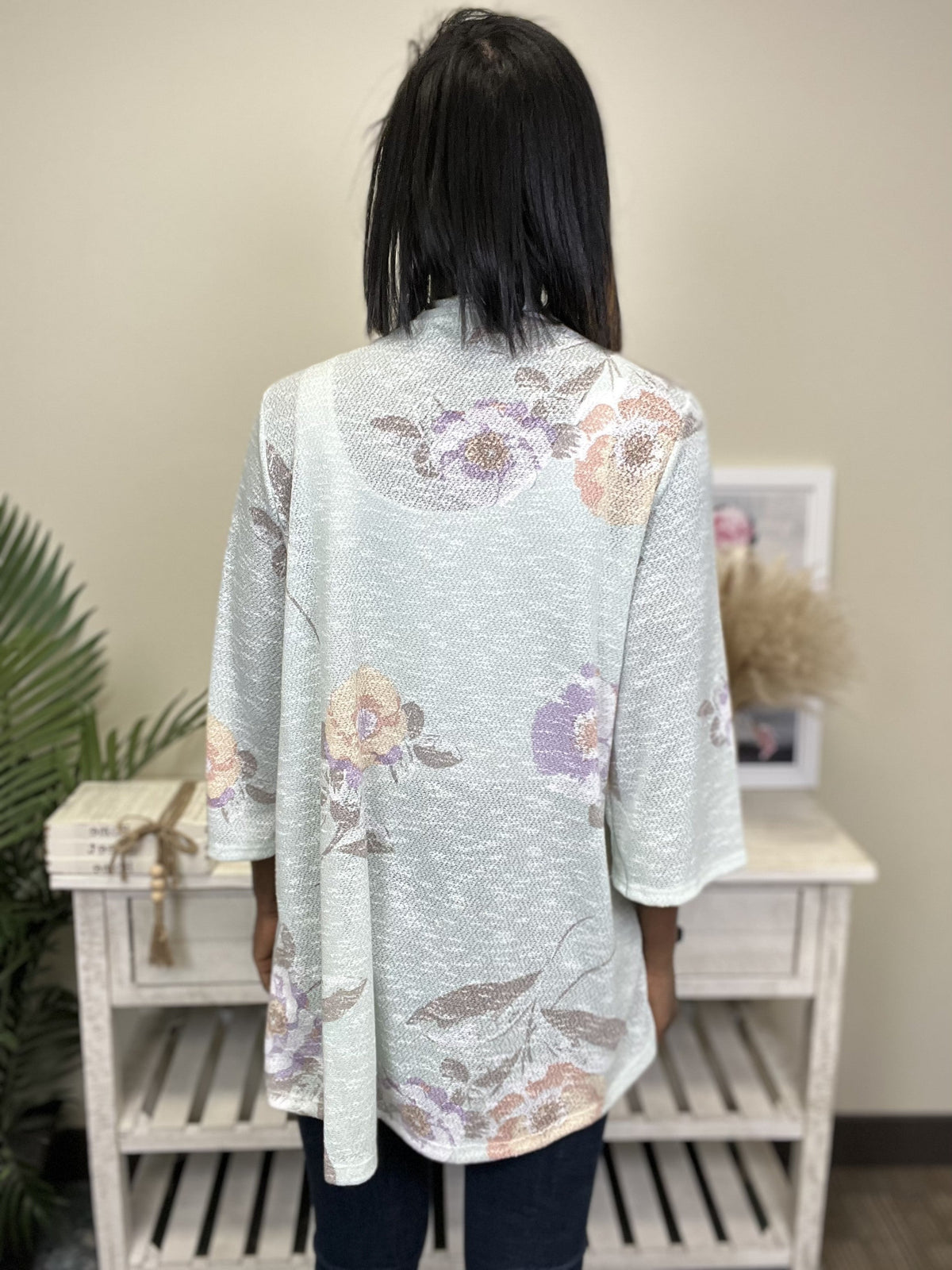 Flowers In The Attic Women's 3/4 Sleeve Mesh Cardi