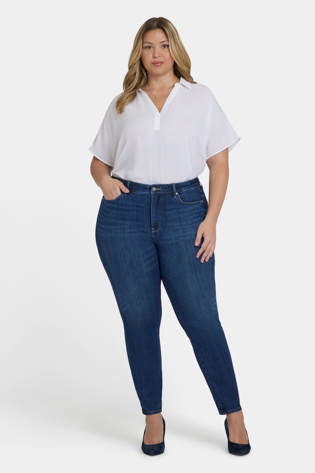 Ami Skinny Jeans In Plus Size - Vintage Lapis