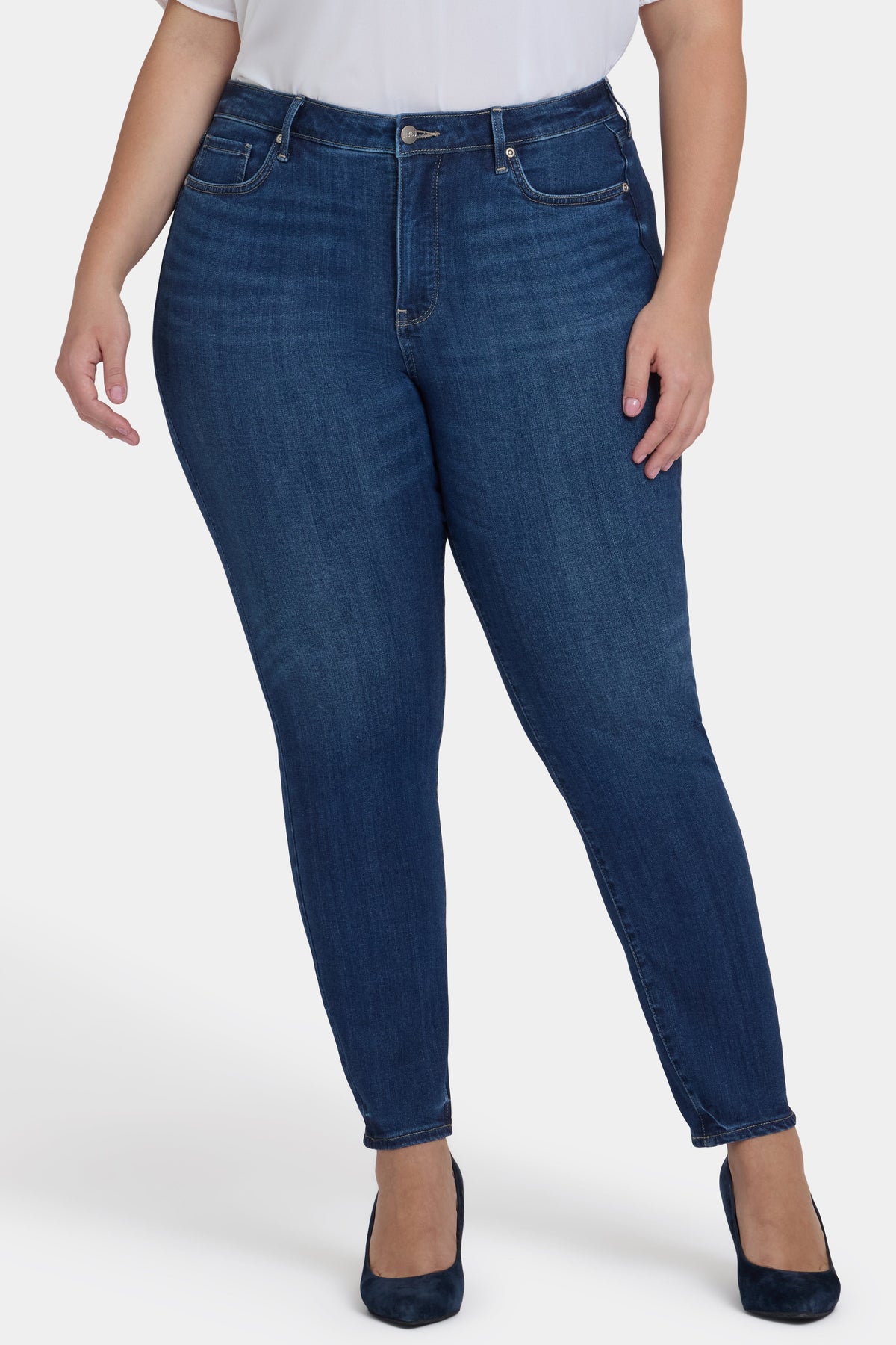 Ami Skinny Jeans In Plus Size - Vintage Lapis