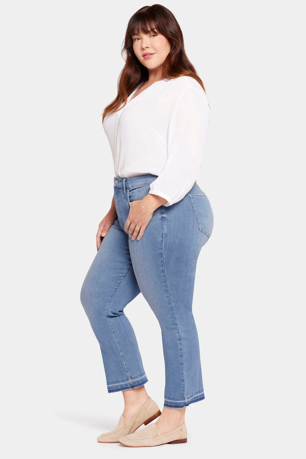 Marilyn Straight Ankle Jeans In Plus Size - Lovesick