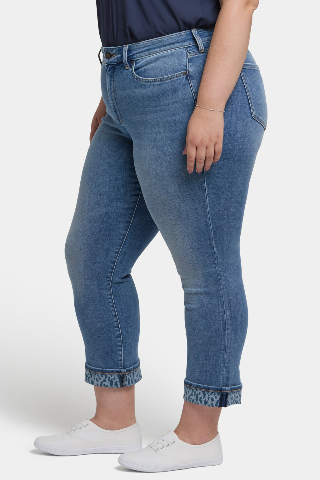 Marilyn Straight Ankle Jeans In Plus Size - Barcelona Breeze