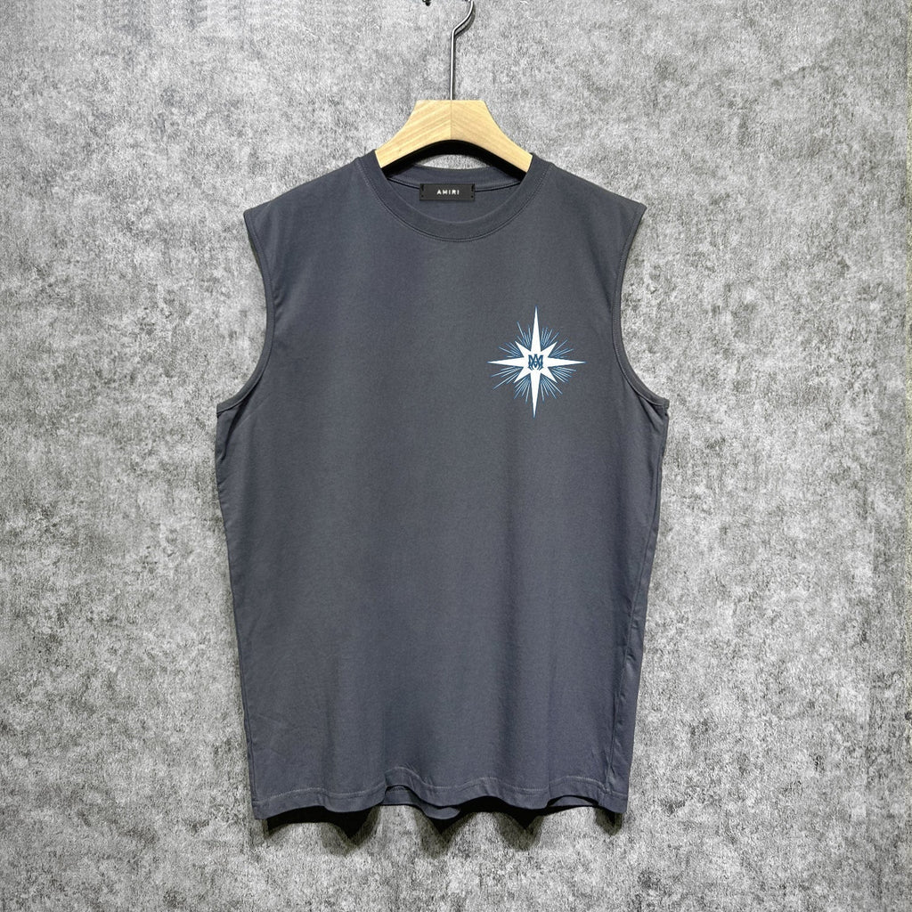 Amiri tank top star shield print