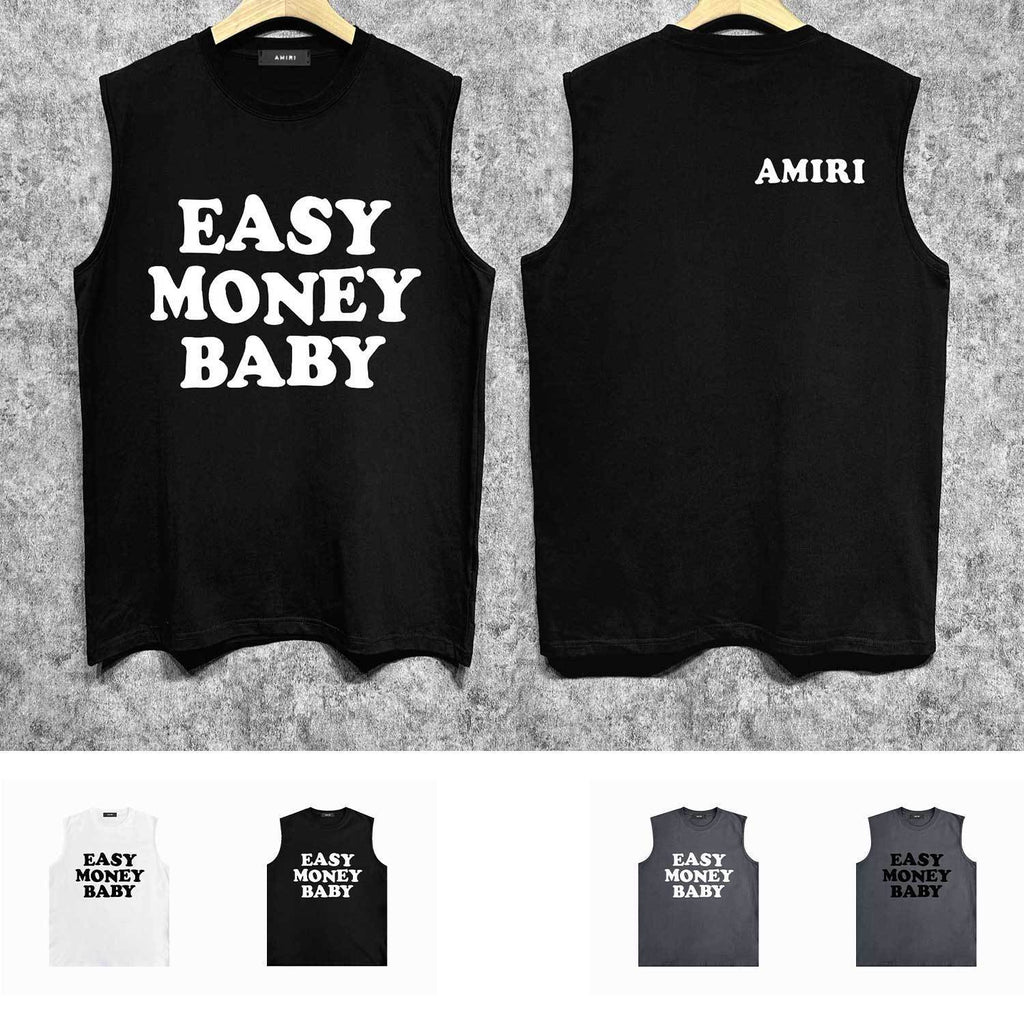 Amiri tank top fat letterprinting