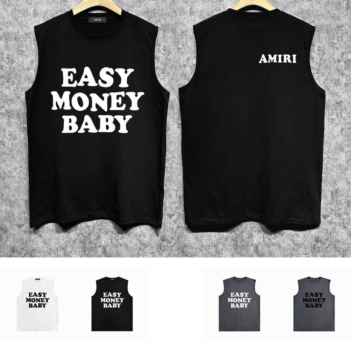 Amiri tank top fat letterprinting