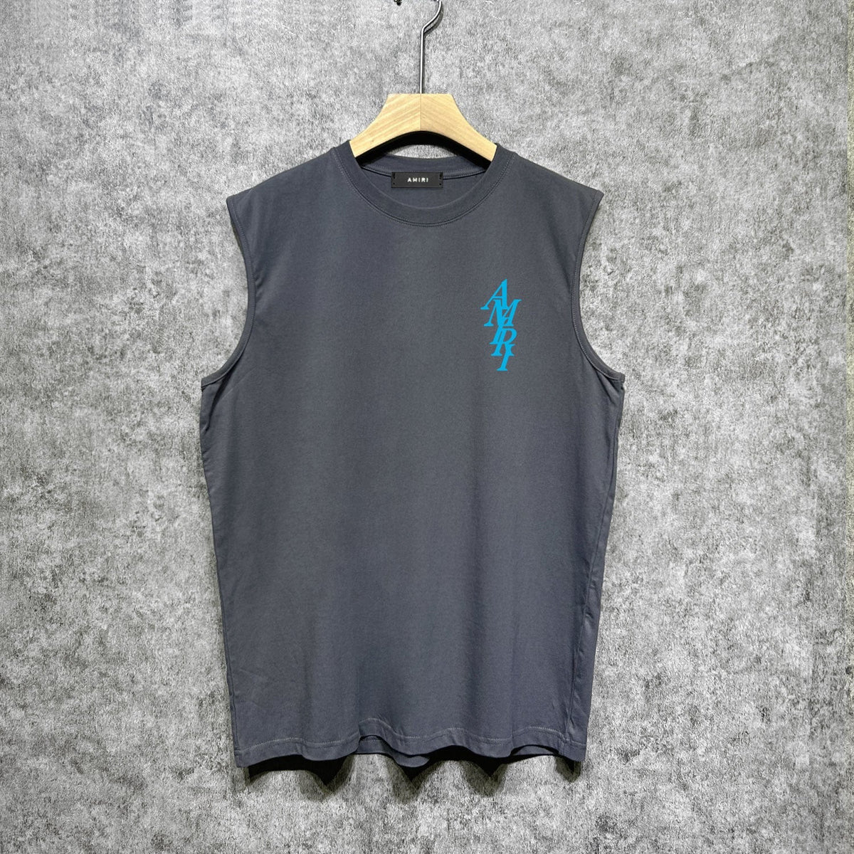 Amiri tank top with vertical overlapping letterprinting