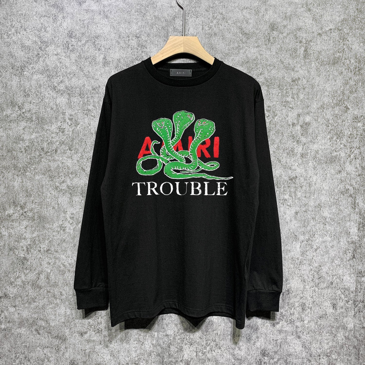Amiri Long Sleeved Shirt Printed Trendy Pure Cotton