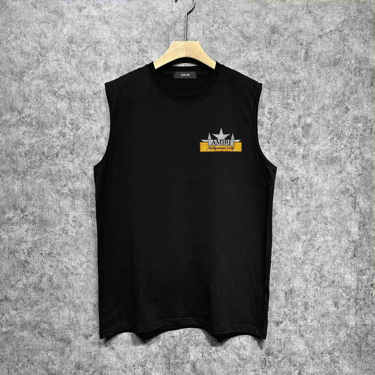Amiri tank top five-pointed star nameplate printing
