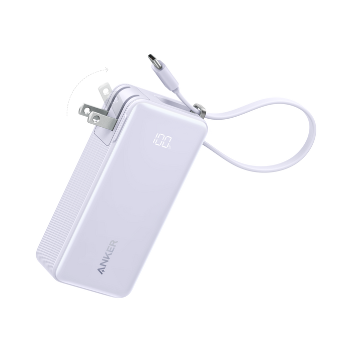 Built-In USB-C Cable / Lilac Purple