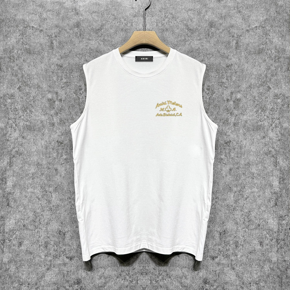 Amiri tank top lion medal printing