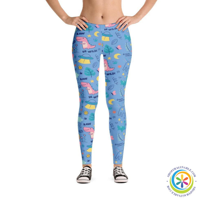 Be Wild Doodled Full Length Leggings-ShopImaginable.com