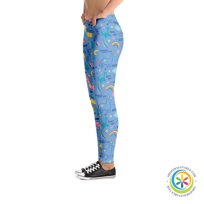 Be Wild Doodled Full Length Leggings-ShopImaginable.com
