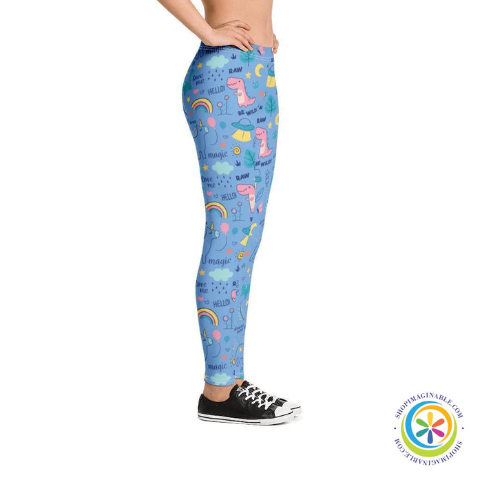 Be Wild Doodled Full Length Leggings-ShopImaginable.com