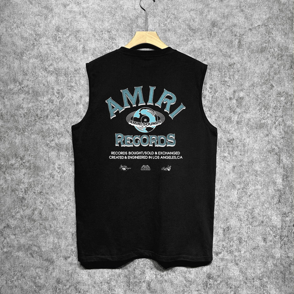 Amiri tank top earth letter printing