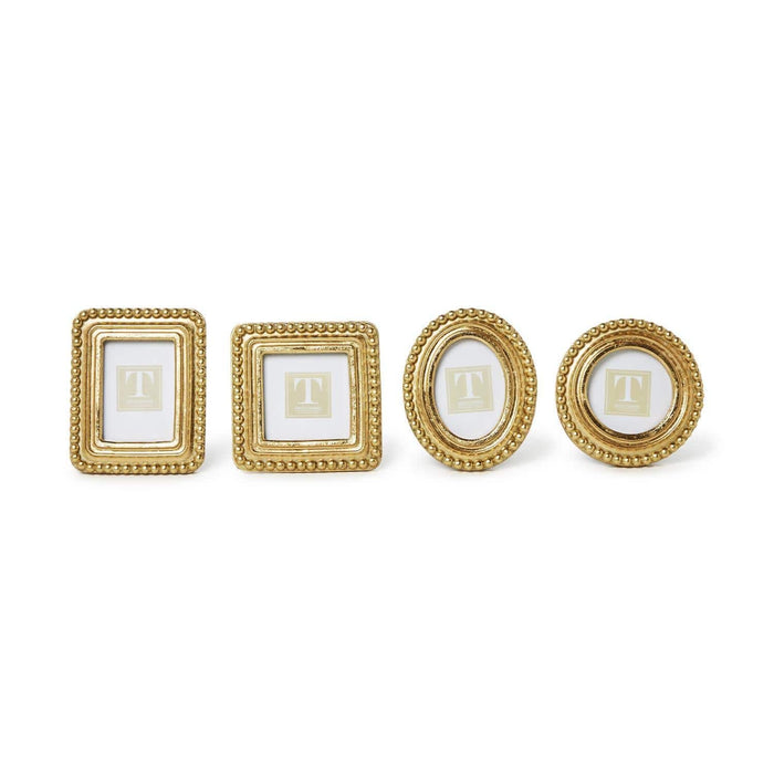 Beaded Texture Gold Photo Frame Two's Company Picture Frames