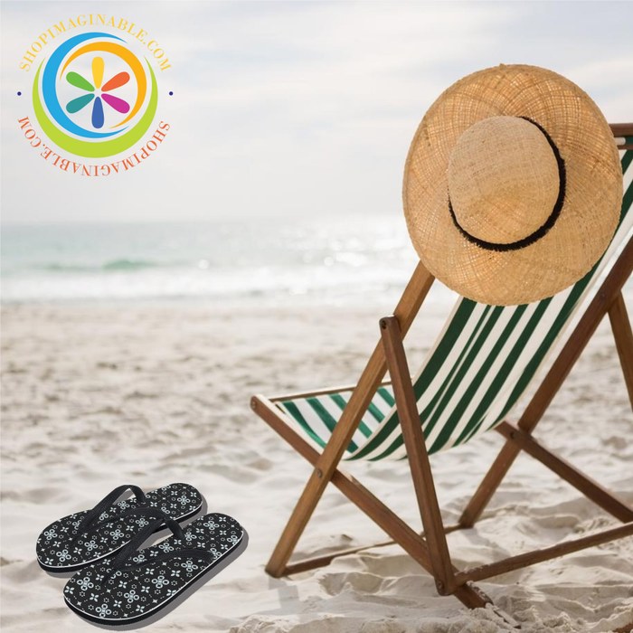 Black Batik Mens & Ladies Flip-Flops