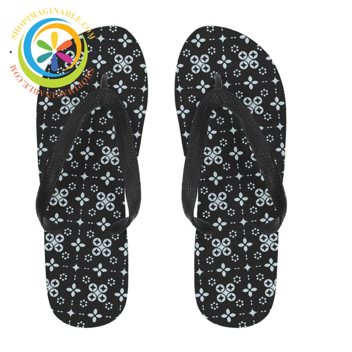 Black Batik Mens & Ladies Flip-Flops