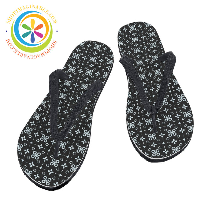 Black Batik Mens & Ladies Flip-Flops