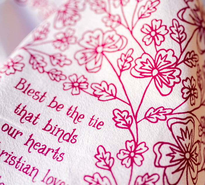 Blest be the Tie Hymn Tea Towel Little Things Studio