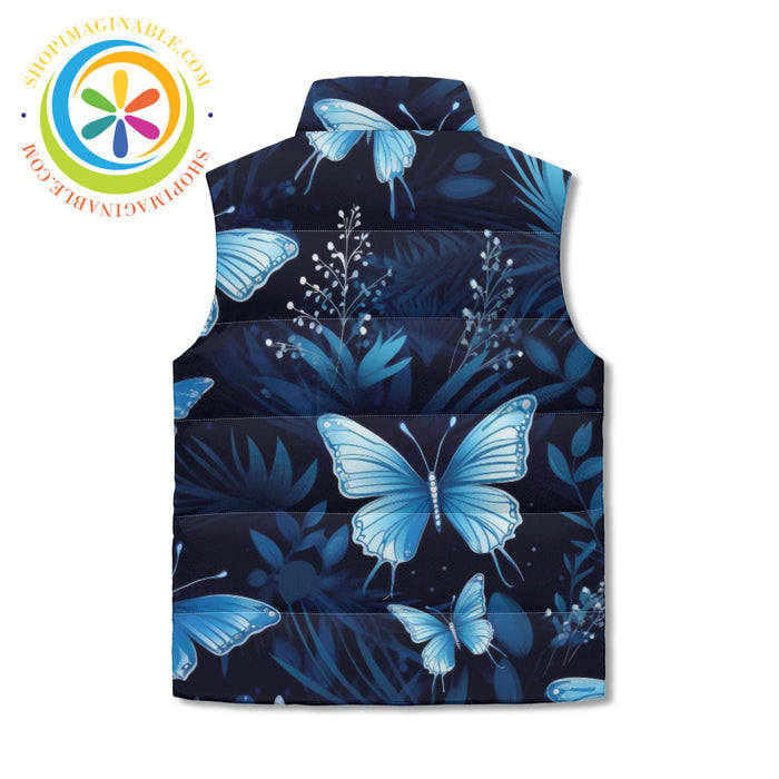 Butterfly Wishes Unisex Zip Up Puffer Vest