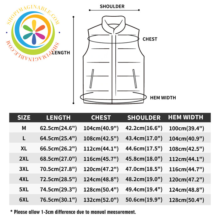 Butterfly Wishes Unisex Zip Up Puffer Vest