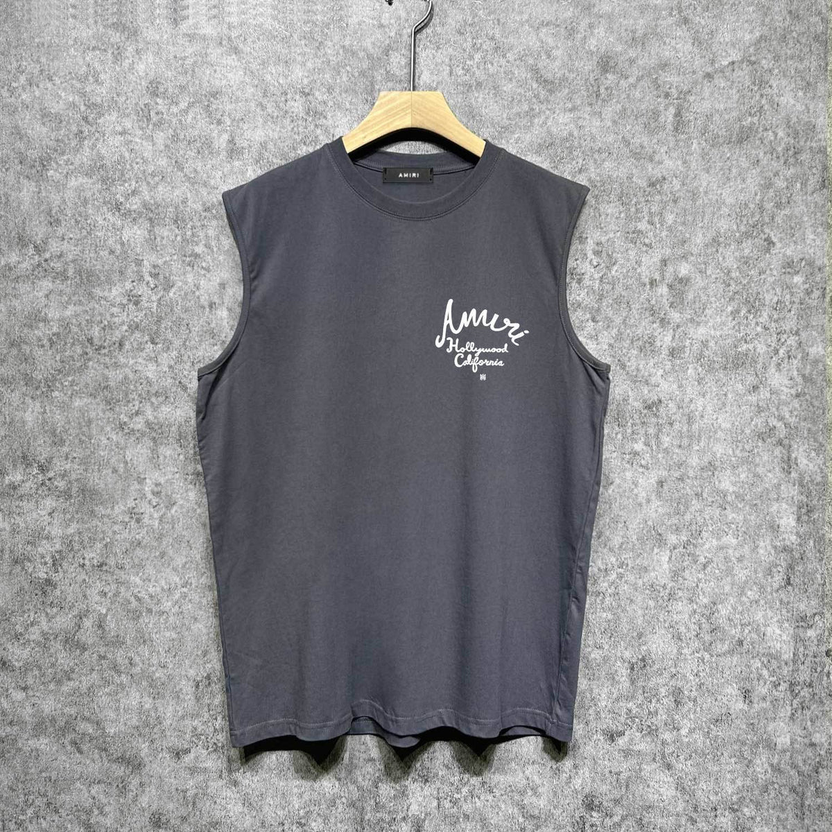 Amiri tank top california hollywood letterprinting