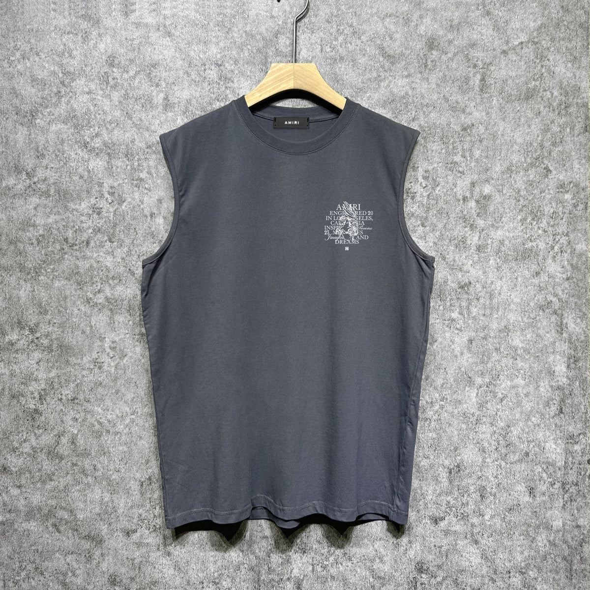 Amiri tank top letter pegasus printing