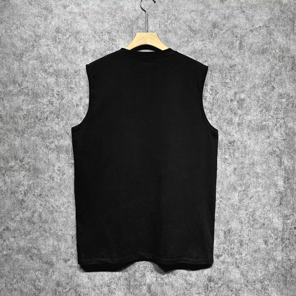 Amiri tank top five-pointed star mottled letterprinting