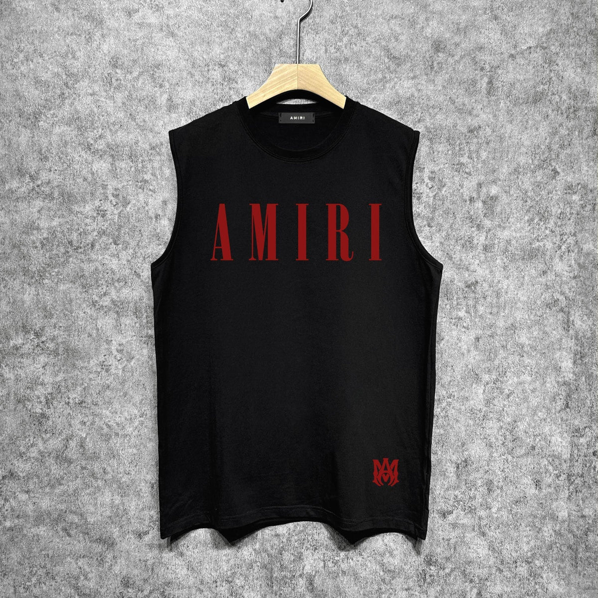 Amiri tank top letter spider printing