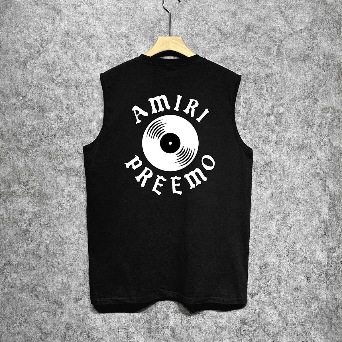 Amiri tank top radar sonic printing