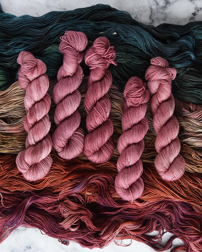 Destination Yarn fingering weight yarn Cactus Bloom