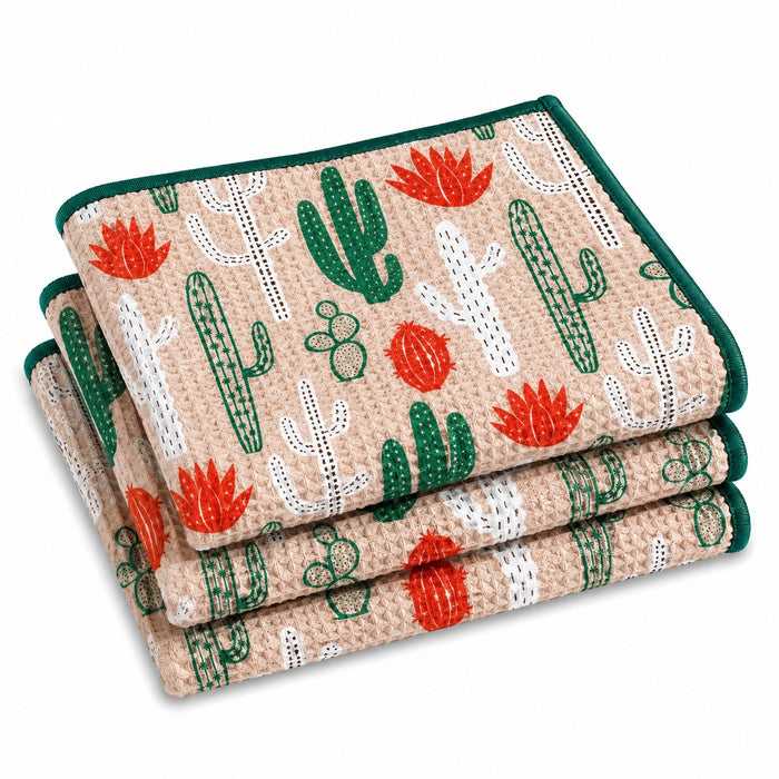 CACTUS CRUSH MICROFIBER - DISH CLOTH