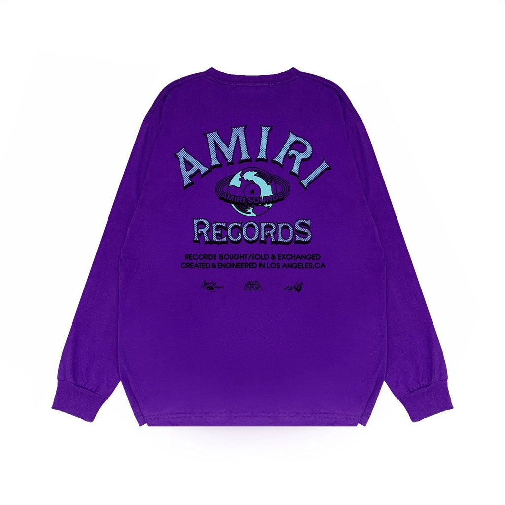 Amiri Long Sleeved Shirt Printed Trendy Pure Cotton