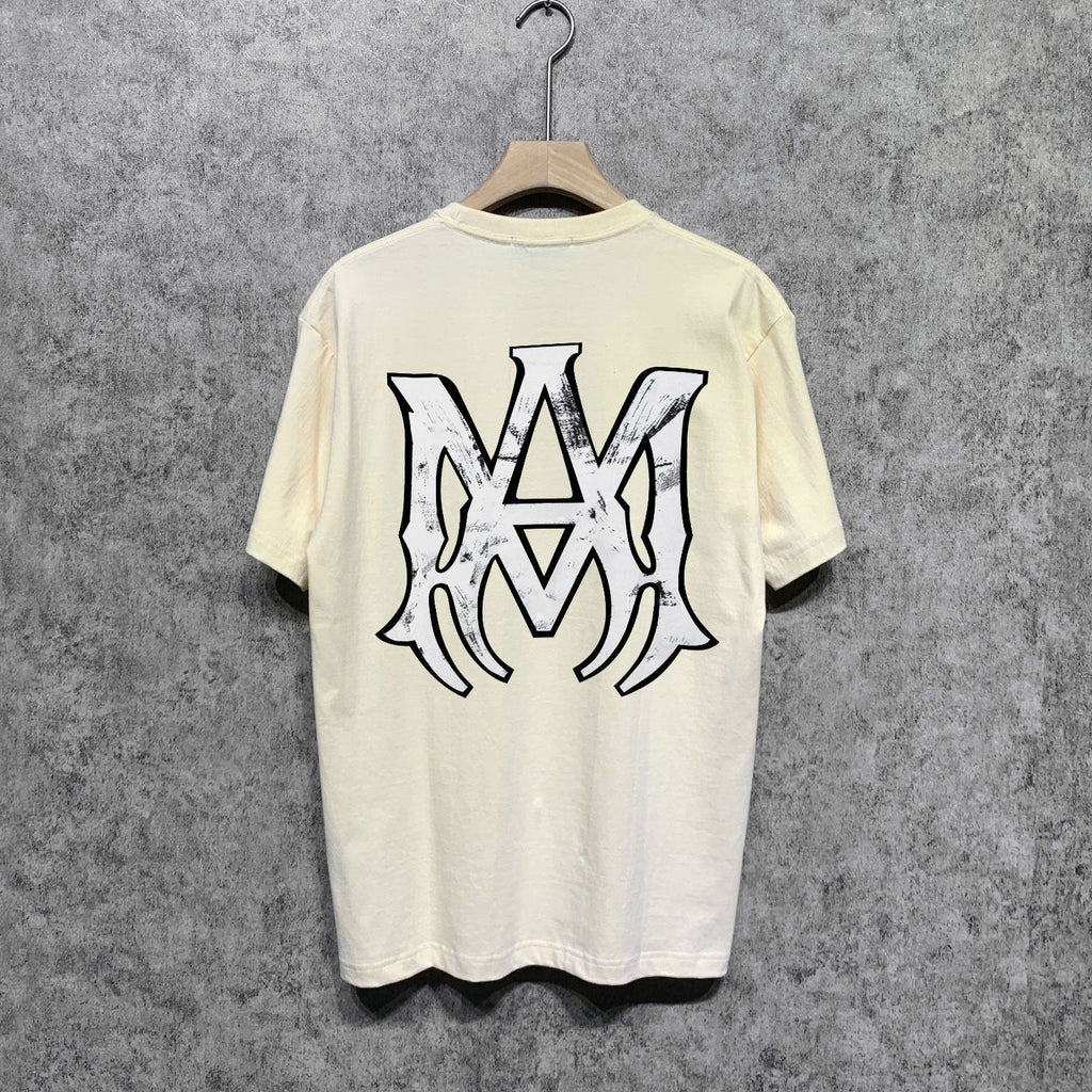 Amiri t shirts spider printing short sleeve