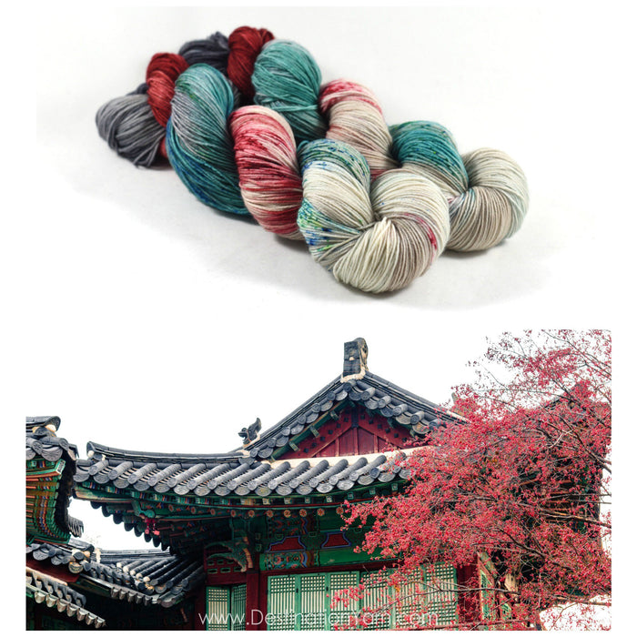 Destination Yarn fingering weight yarn Changdeok Palace