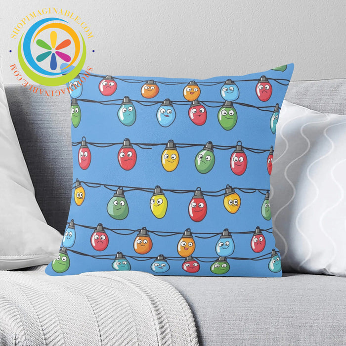 Christmas Lights Pillow Cover