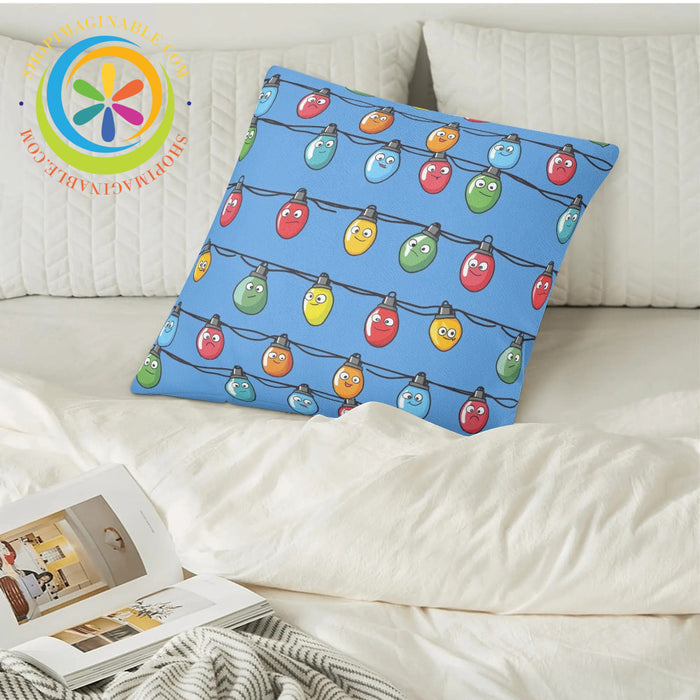 Christmas Lights Pillow Cover