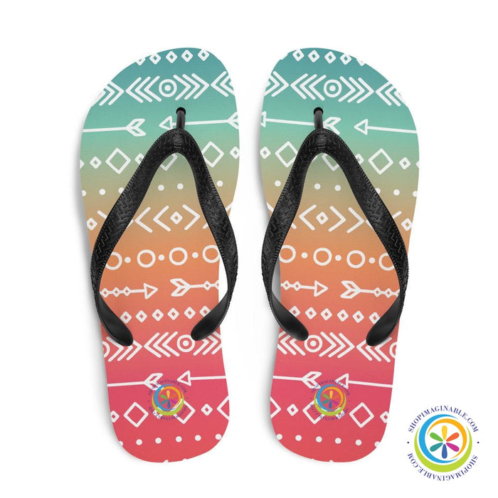 Colorful Boho Chic Flip-Flops-ShopImaginable.com