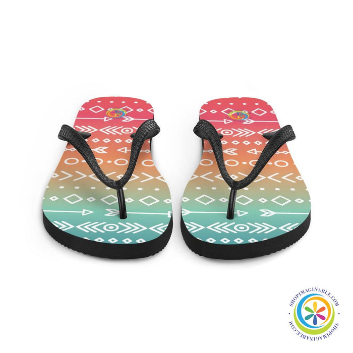 Colorful Boho Chic Flip-Flops-ShopImaginable.com
