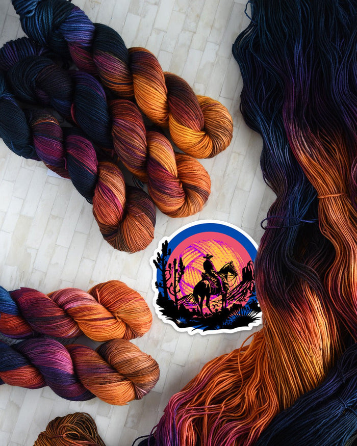 Destination Yarn fingering weight yarn Cowboy, Take Me Away