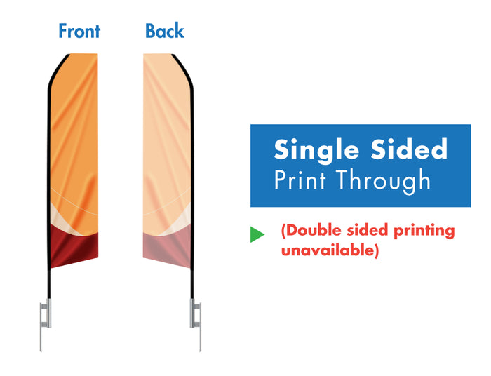 Customizable Simple Feather Flag