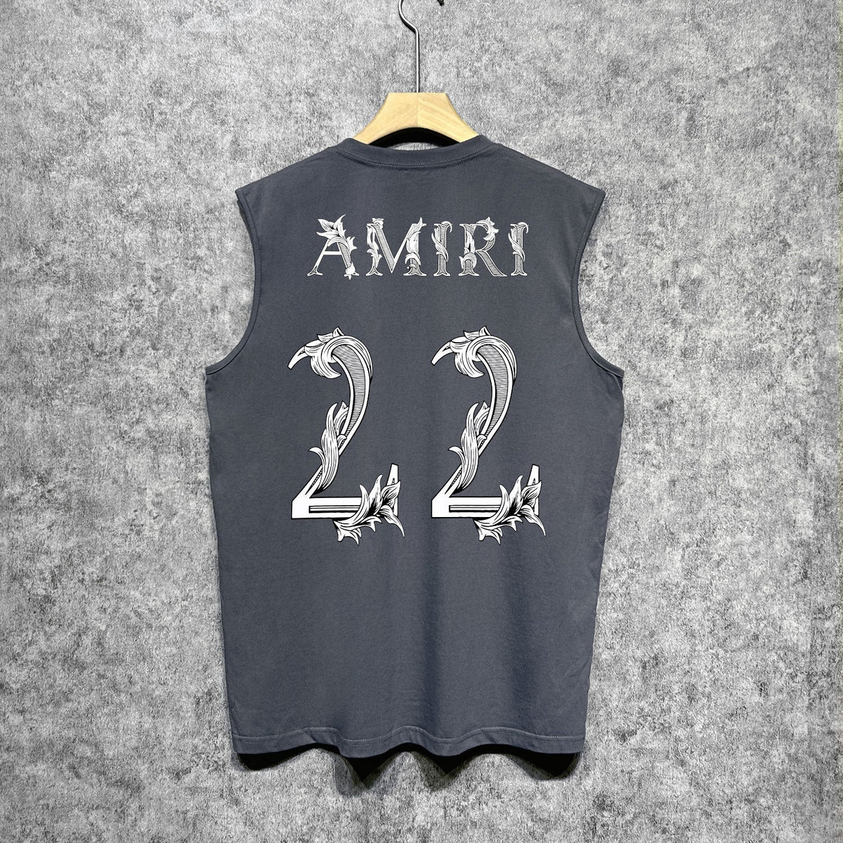 Amiri tank top digital vine printing