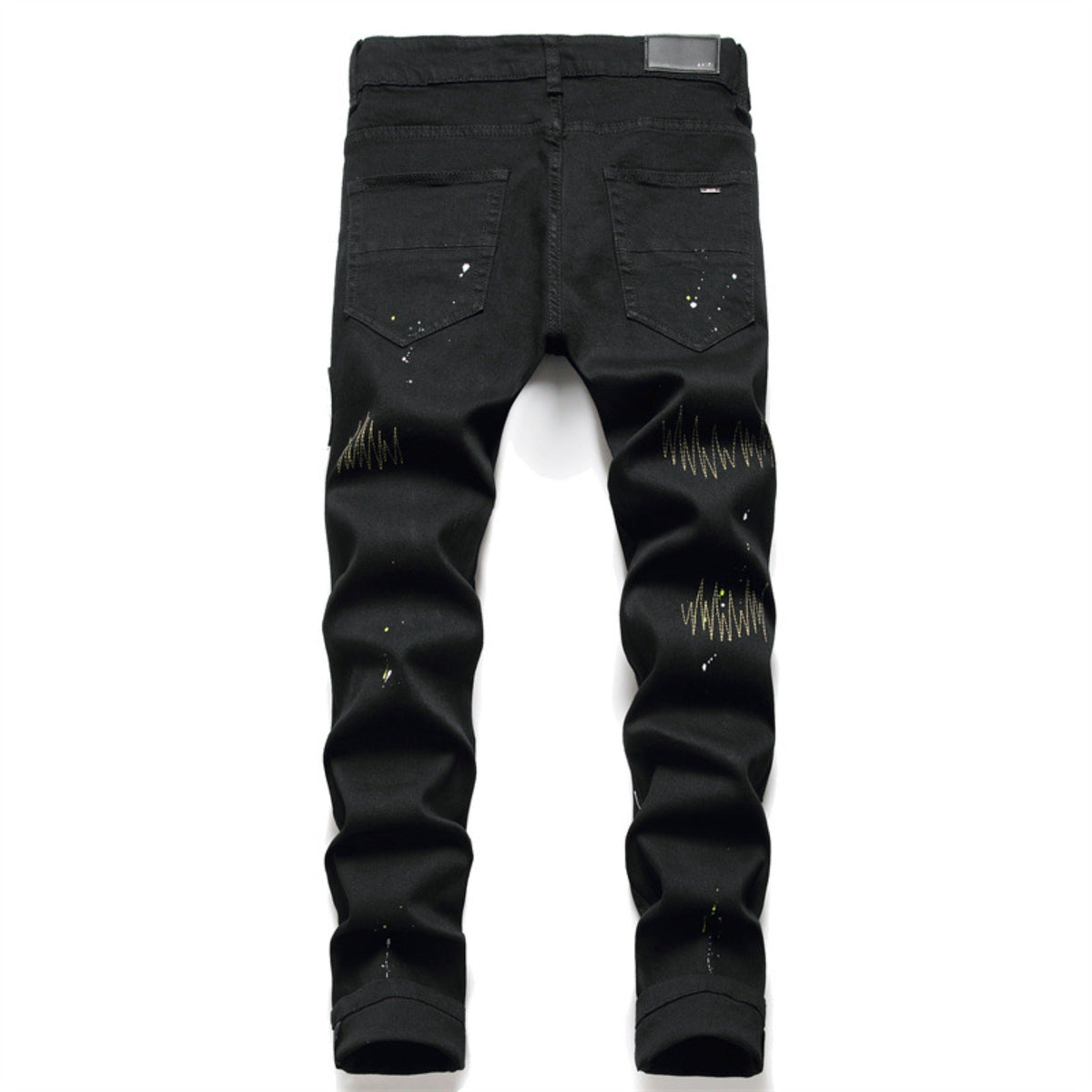 Amiri Jeans Rivets Ripped Stretch Jeans