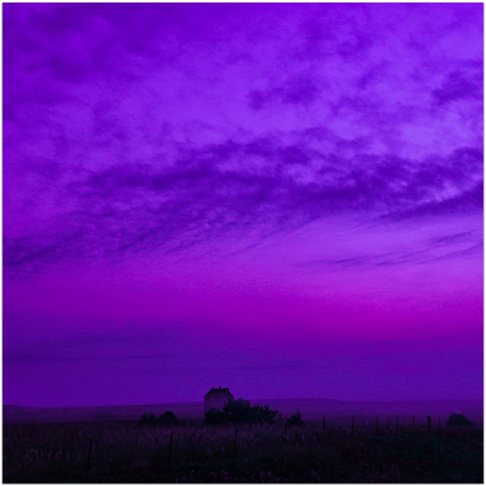 Dark Purple Landscape Fine Art Print
