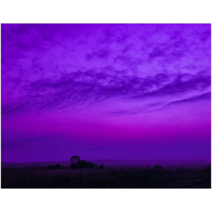 Dark Purple Landscape Fine Art Print