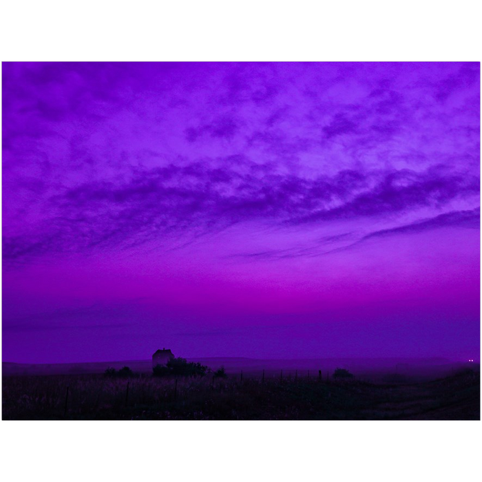 Dark Purple Landscape Fine Art Print