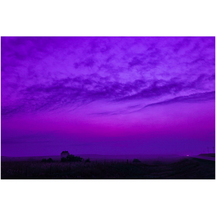 Dark Purple Landscape Fine Art Print